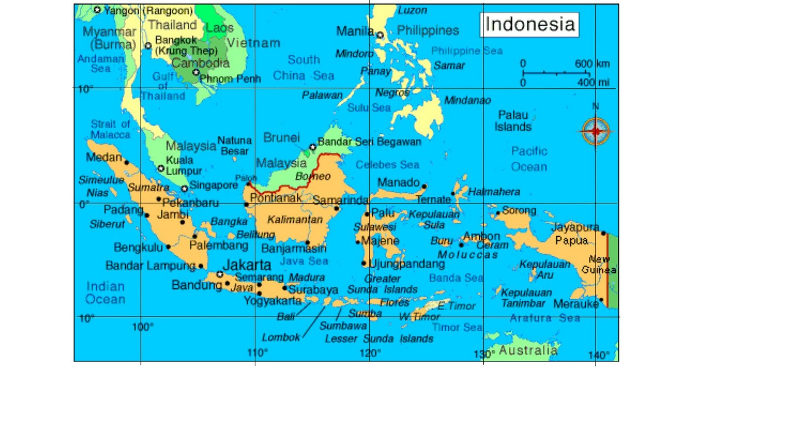letak astronomis indonesia adalah